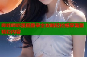 哔咔哔咔漫画登录全攻略轻松畅享海量精彩内容